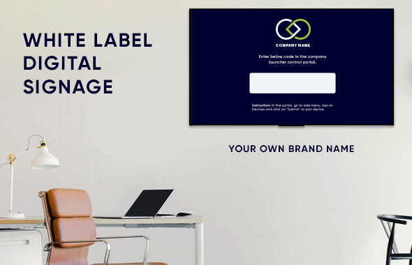 white label digital signage partnership