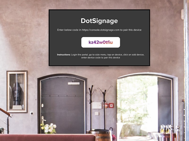 connect your tv screen with dotsignage