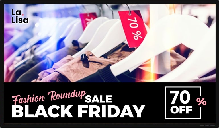 Black Friday sale digital signage template