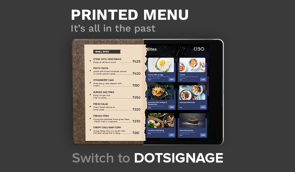 why use digital menus in restaurants