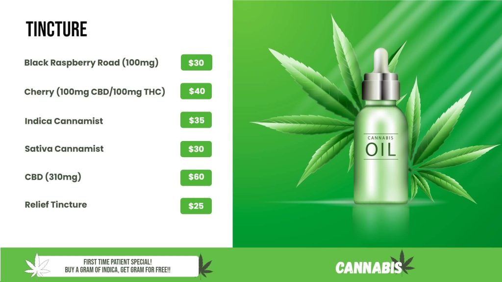 cannabis product promotion template
