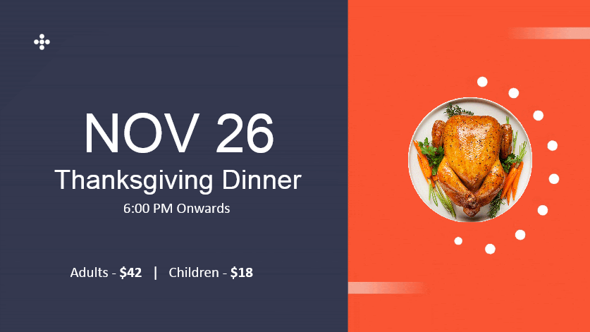 thanksgiving day dinner offer promotion