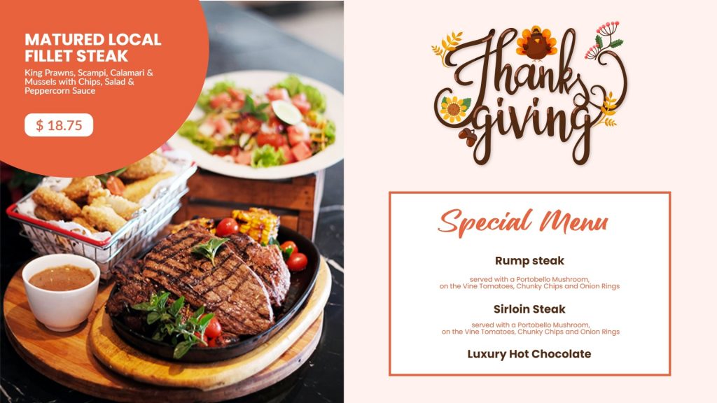 thanksgiving free menu templates