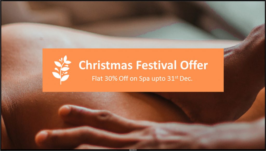 Christmas hotel offer on spa