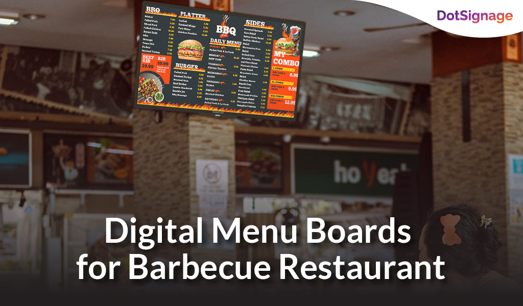 digital menu boards for barbecue