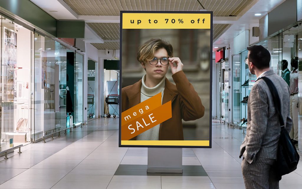 customer attract with digital signage advertising
