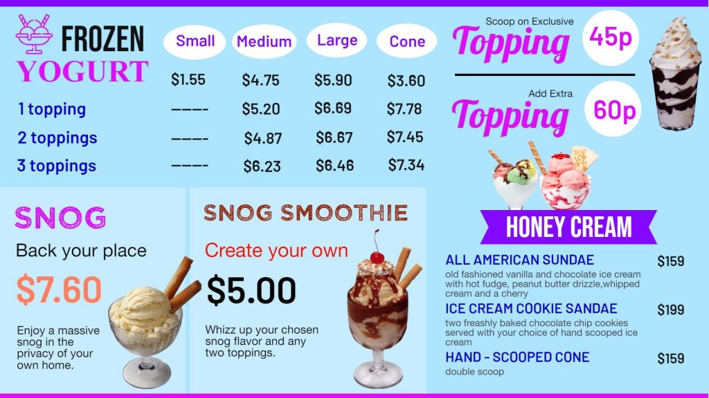 easy to customize ice cream templates