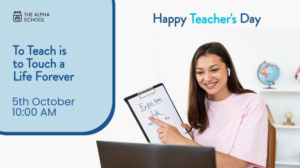 happy teachers day on display