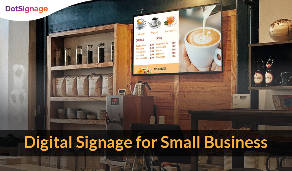 digital signage for small restaurant business