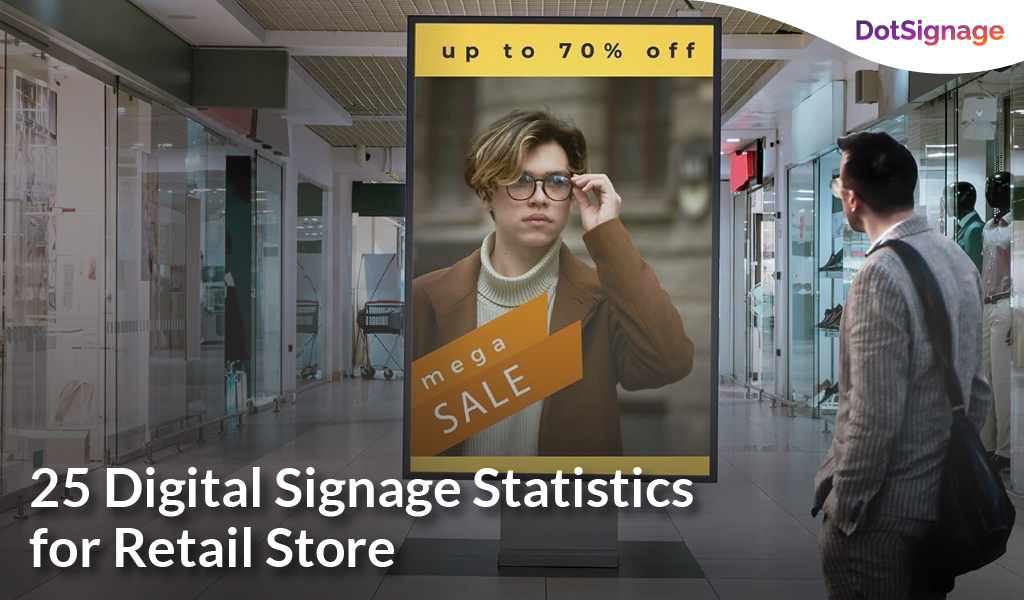 digital signage retail statistics
