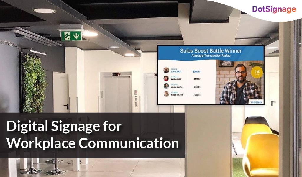 digital signage for workplace communication