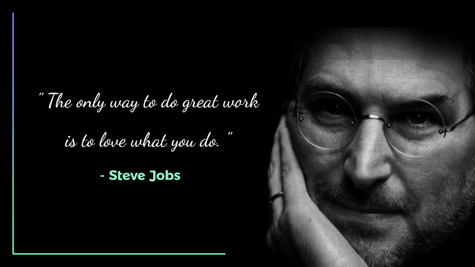 steve jobs motivational quote template