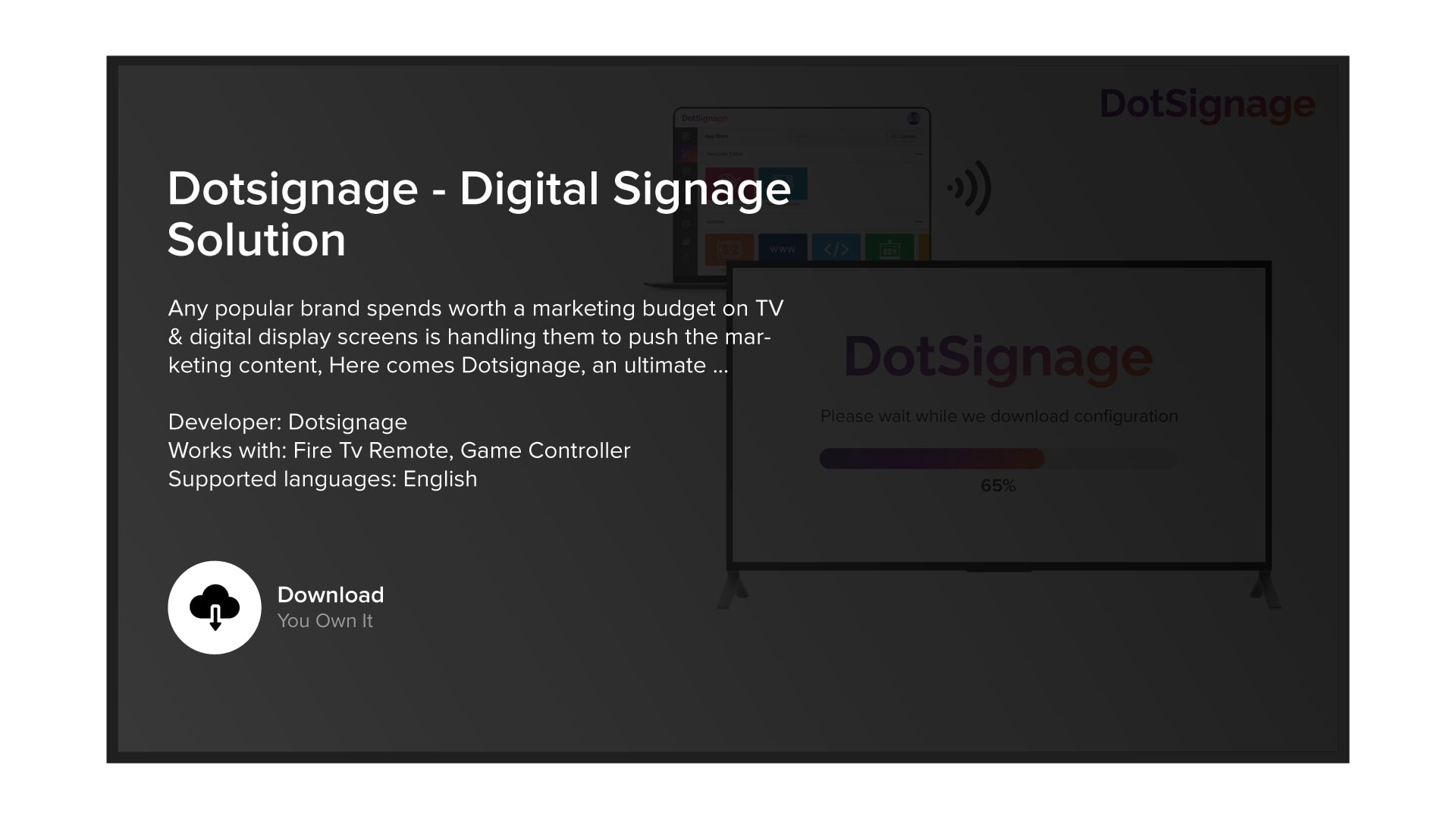 download dotsignage from app store