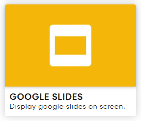 google slide app in dotsignage