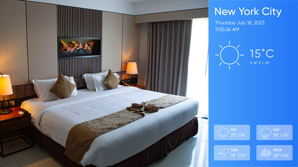 promote your hotel amenities with weather