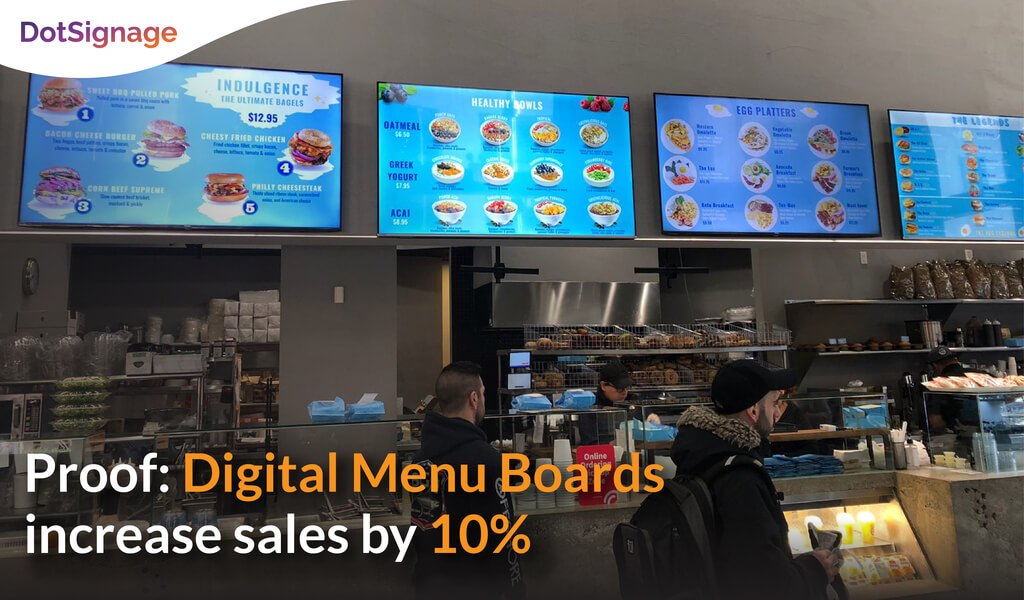digital menu boards increase sales by 10 percent