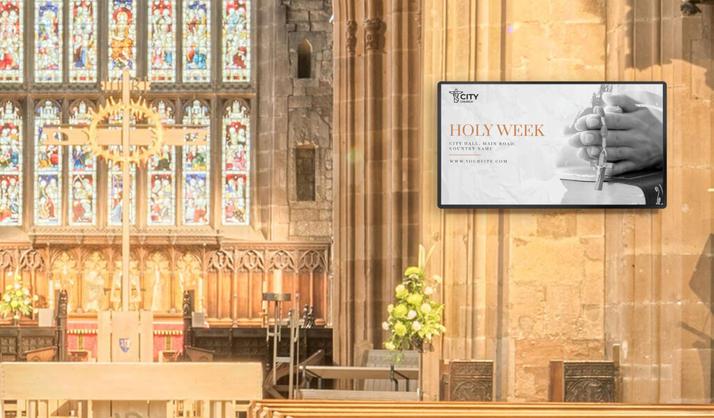 religious venues digital signage use cases
