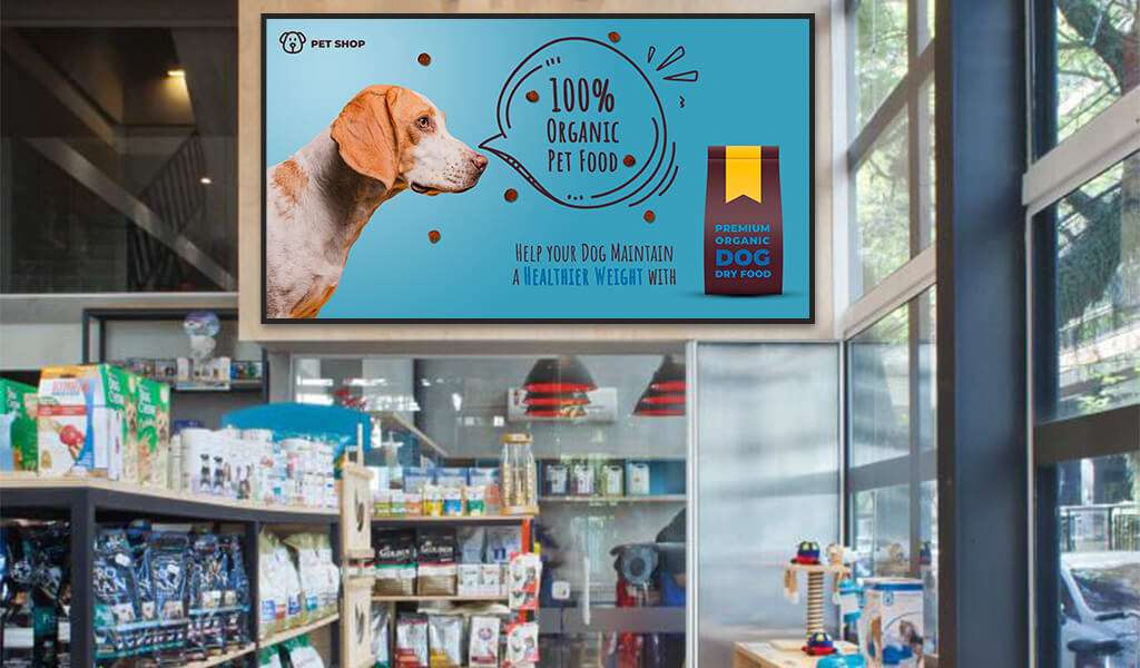 pet store digital signage solution