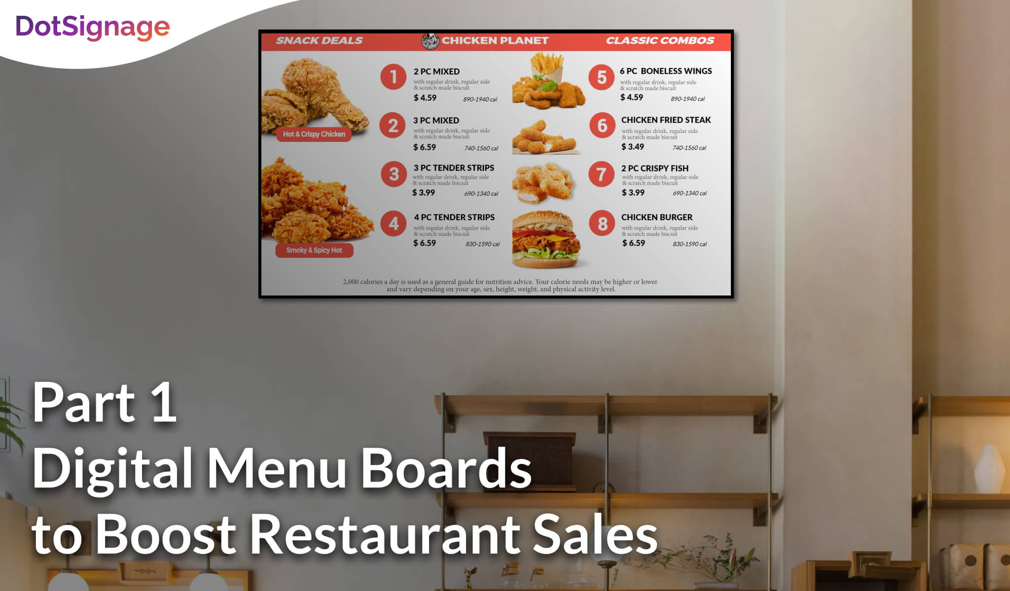 how digital menu boards increase restaurant sales