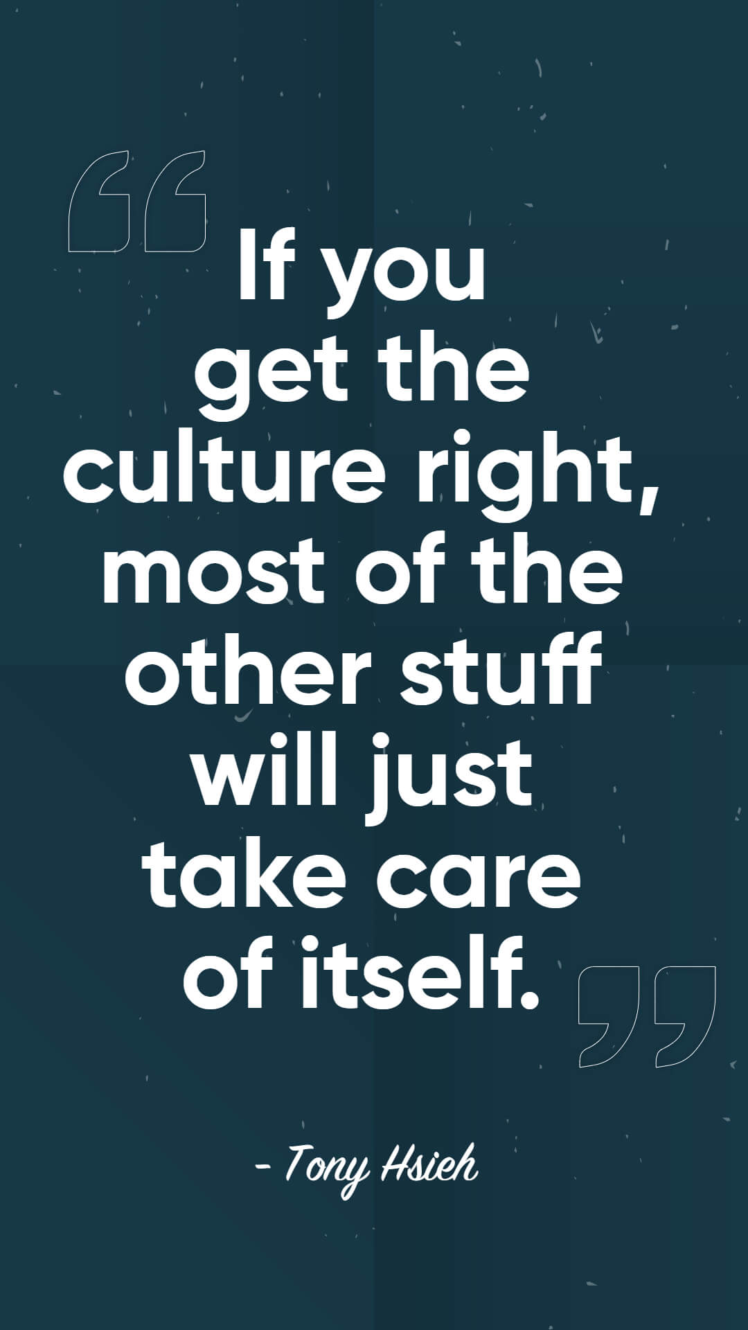tony hsieh quote on organization culture