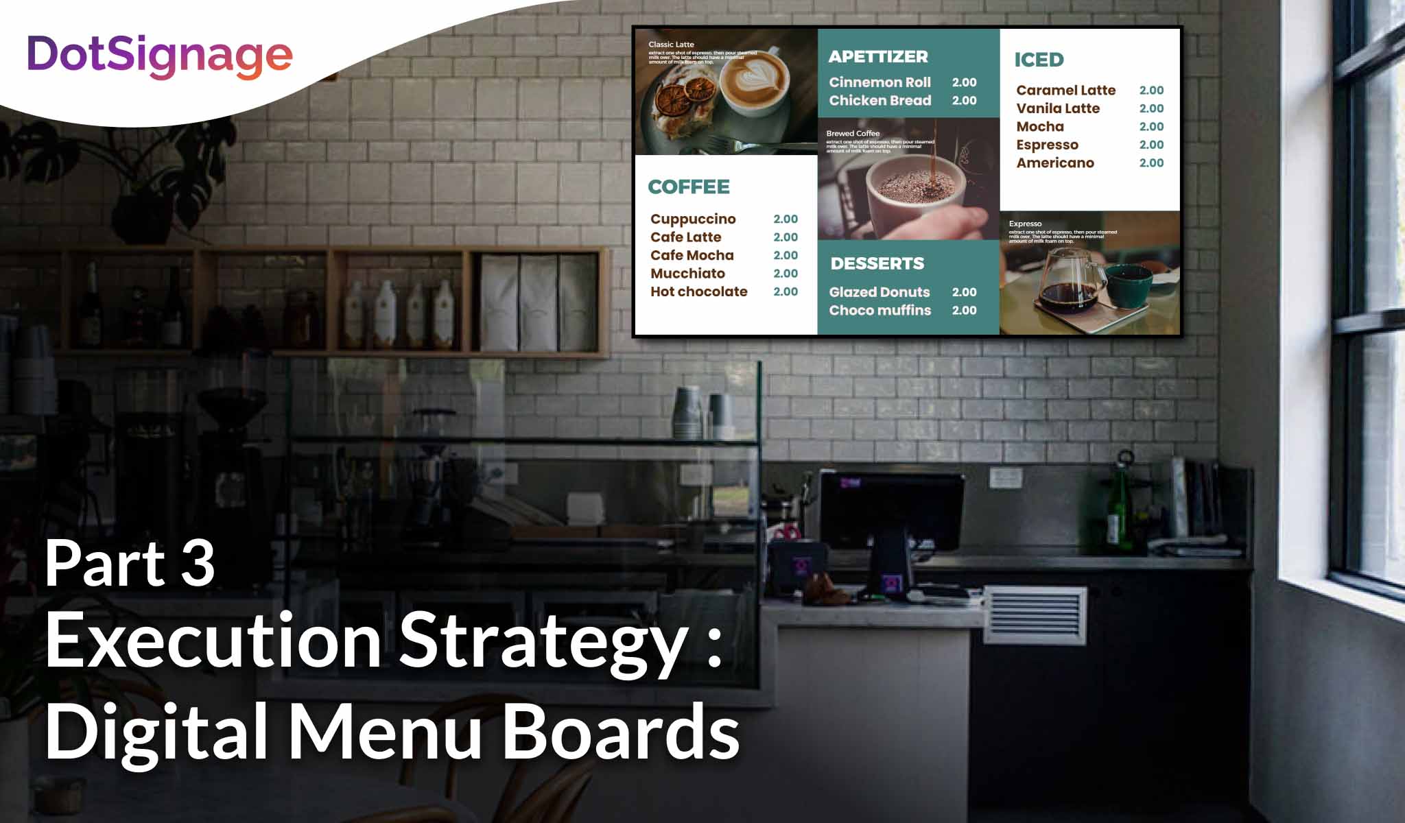 digital menu boards content strategy