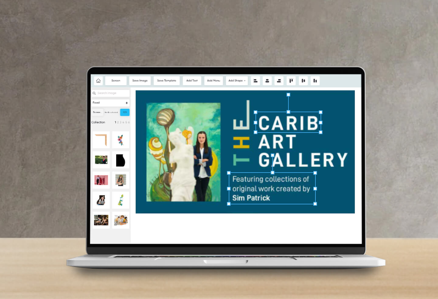art gallery sigange templates