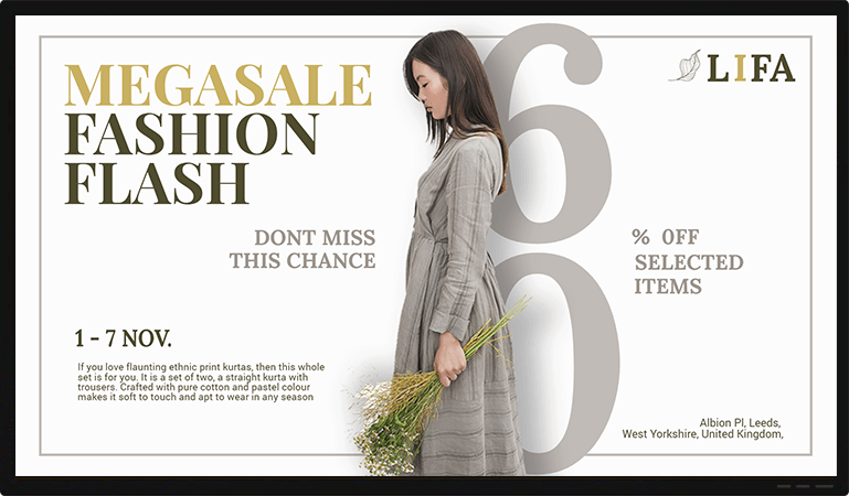 fashion sale promotion on retail tv