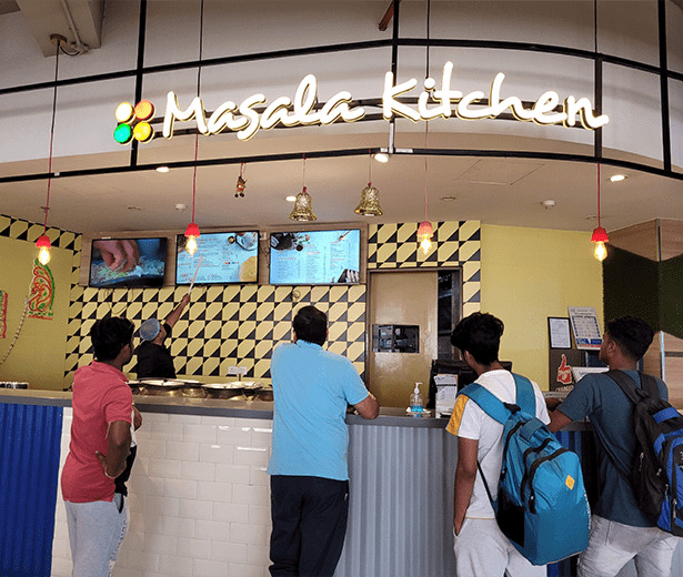 masala kitchen star mall tv screen menu