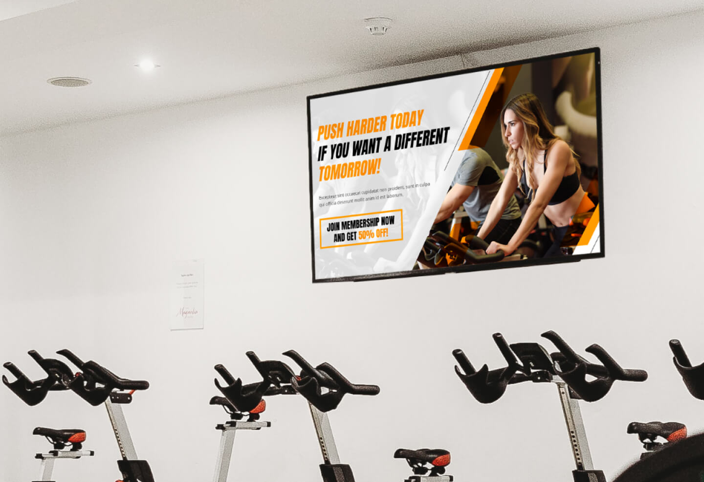 digital signage for gyms