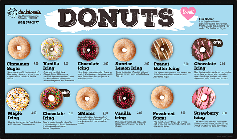 editable donuts offer templates