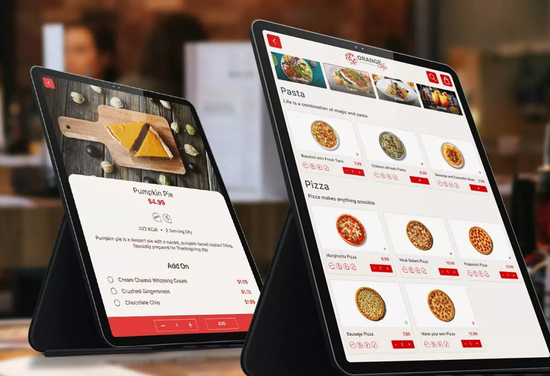 restaurant tablet digital menu ordering