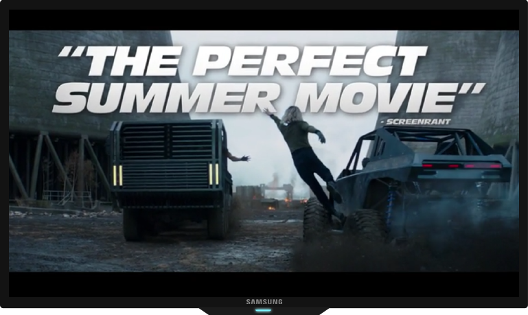 movie trailer on digital signage