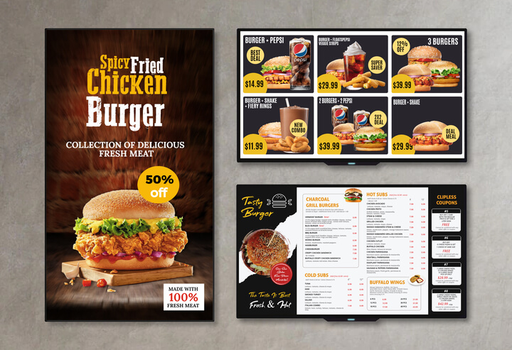 menu-boards-design like burger king