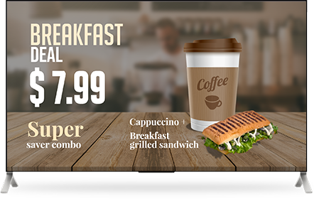 promote coffee using menu boards