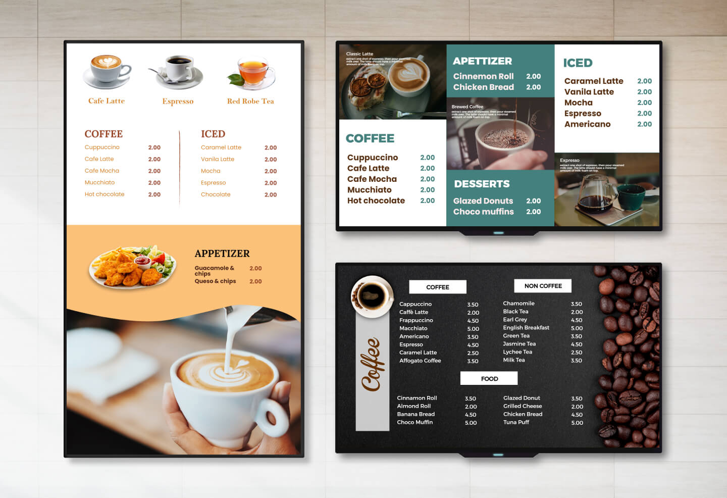 use cases of coffee digital signage