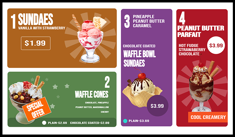 ice-cream-menu board design idea