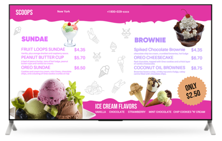 ice cream offer promotion template