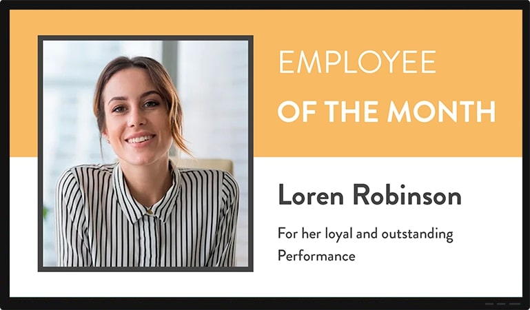 employee of the month tv templates