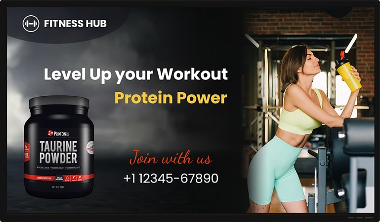 promote fitness product in gym