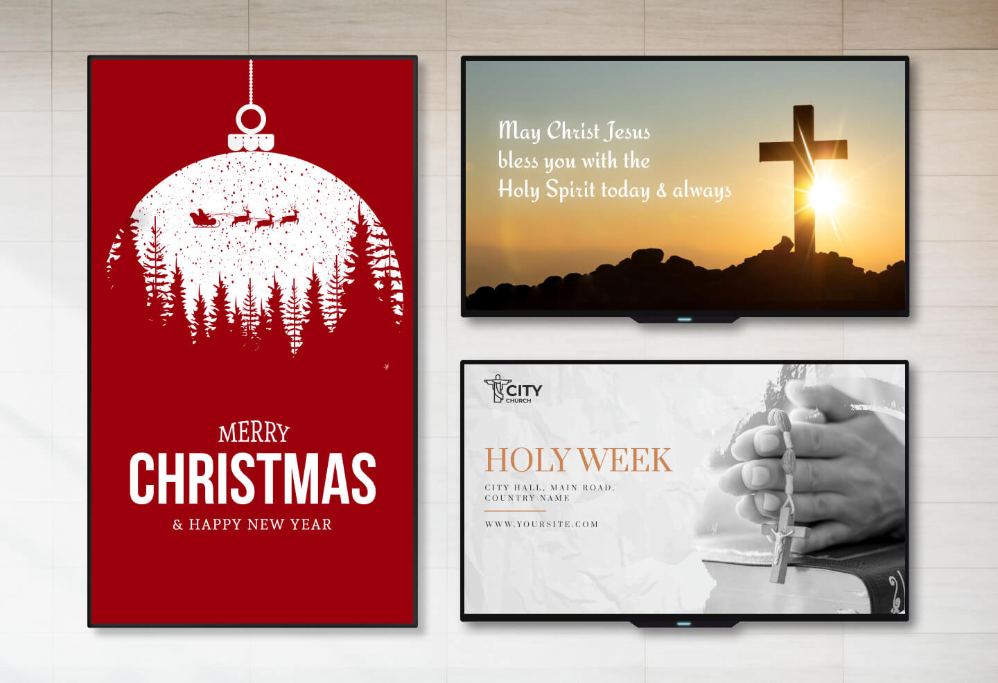 use cases of church digital signage