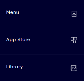 app store section in DotSignage
