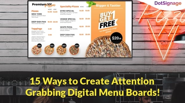 15 ways to create attention grabbing digital menu boards