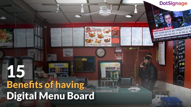 digital menu boards for restaurant