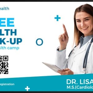 healthcare offer promotion signage template