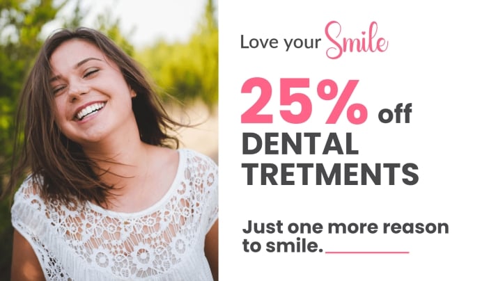 dental clinic digital signage template idea