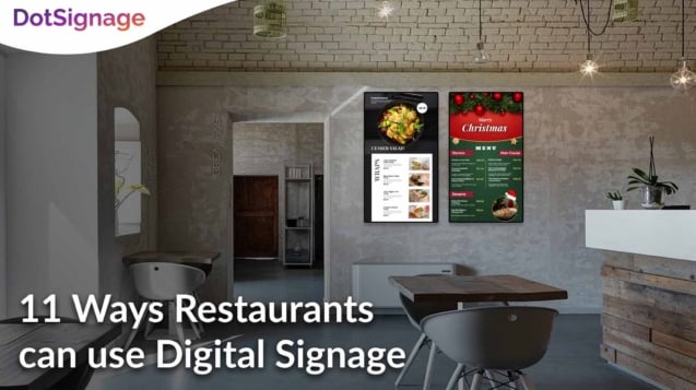ways to use digital signage in restaurant