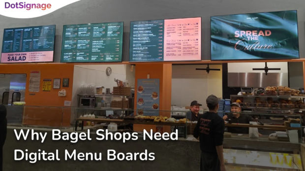 why bagel shops need digital menu boards