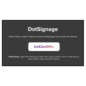 pair your device with screen