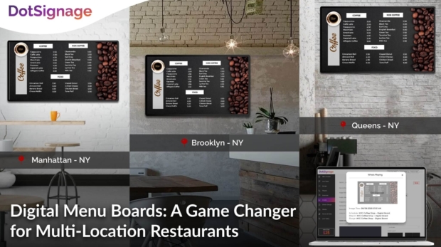 digital menu boards for multiple location