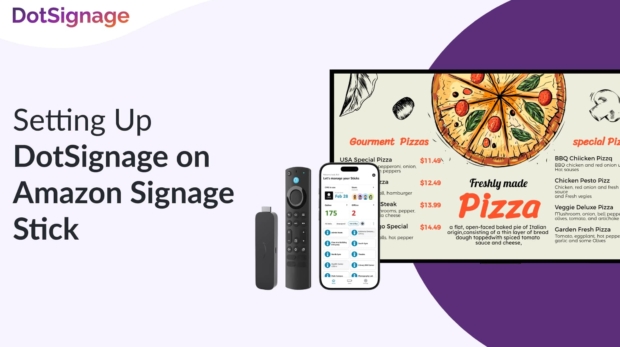 setup dotsignage in amazon signage stick